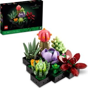 LEGO Succulents 10309 Plant Decor Building Set for Adults; Build a Succulents Display Piece for The Home or Office