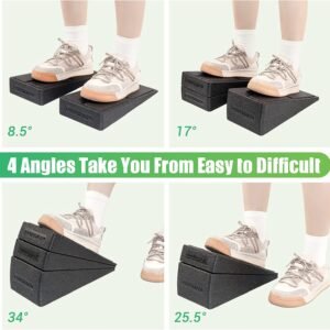 Slant Board for Calf Stretching, 5 Adjustable Angles Foot Stretcher for Physical Therapy