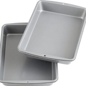 Non-Stick 9 x 13-Inch Oblong Cake Pans, Set of 2